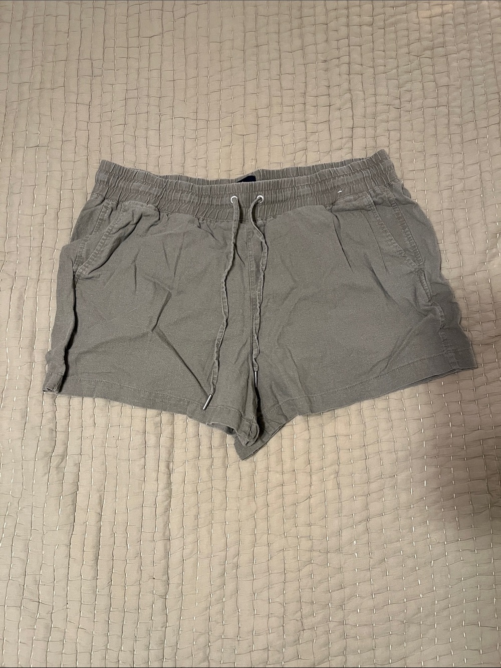 GAP Olive-Grey Drawstring Women's Shorts